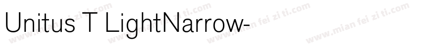 Unitus T LightNarrow字体转换